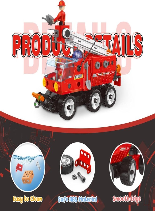 Jet Roy 7-in-1 STEM Toys for 4 5 6 7 8+ Year Old Boy 159-Piece Educational Construction Blocks Stem Building Toys for Kids Ages 4-8 8-10 Creative Construction Toys Birthday Valentine Gift for Boy Girl - Image 4